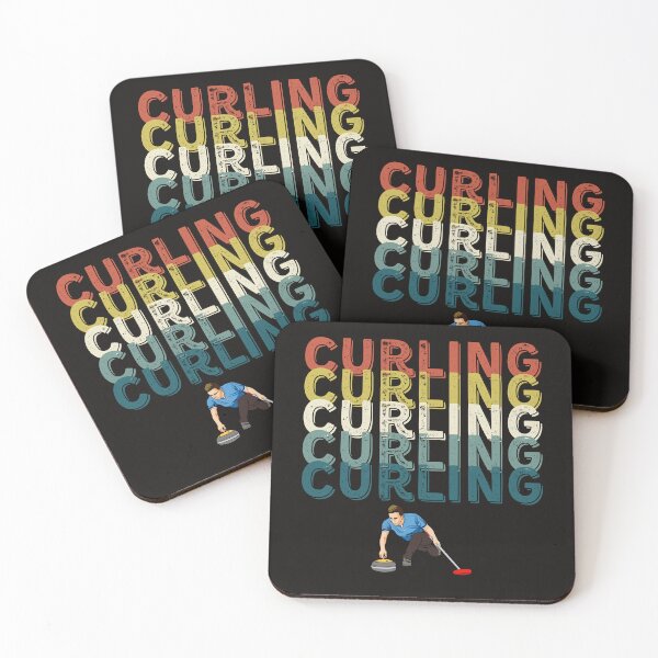 Item preview, Funny Curling Player Retro Vintage Curling Sport Lover designed and sold by Sarah38.