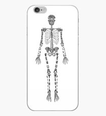 Typografisches Skelett iPhone-Hülle & Cover