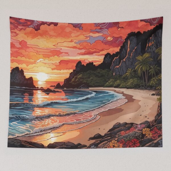 Item preview, Horizon's Embrace: A Breathtaking Seaside Scene designed and sold by Ngea.