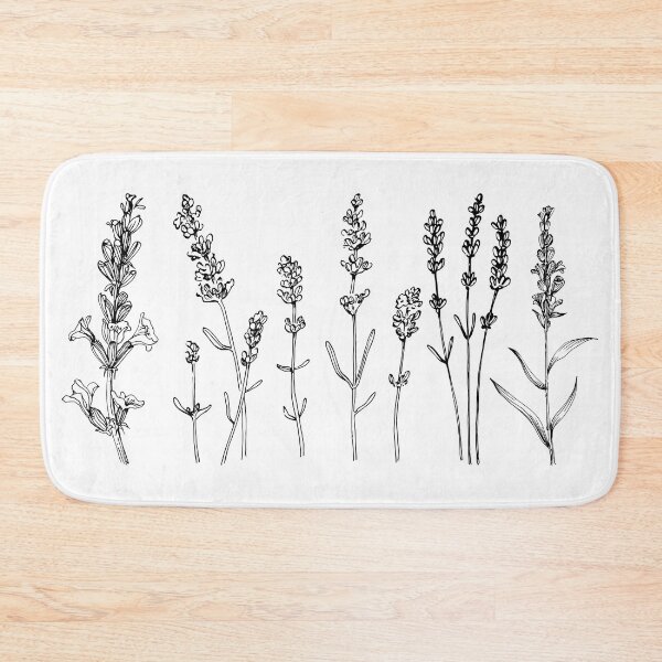 Item preview, Lavender flowers and herbs pattern designed and sold by ItOk-DontBeCry.
