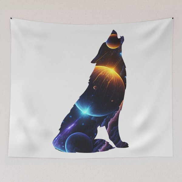 Item preview, Galaxy Howling Wolf designed and sold by YrtemmyS.