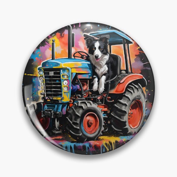 Item preview, Border Collie Sheep Dog on a Tractor designed and sold by Ameiva-Apparel.