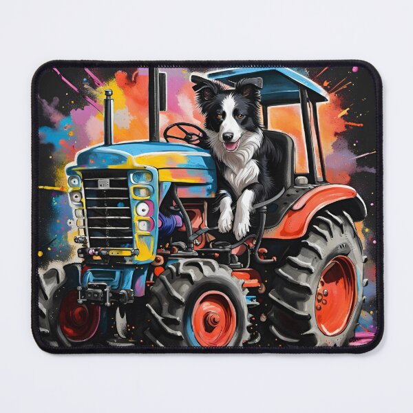 Item preview, Border Collie Sheep Dog on a Tractor designed and sold by Ameiva-Apparel.
