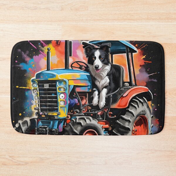 Item preview, Border Collie Sheep Dog on a Tractor designed and sold by Ameiva-Apparel.