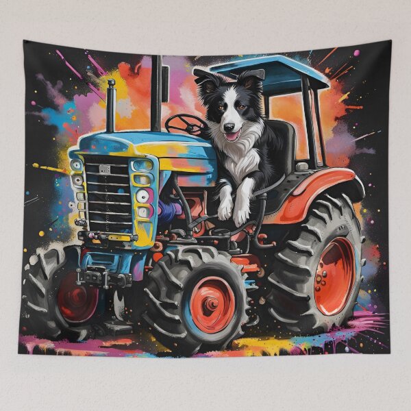 Item preview, Border Collie Sheep Dog on a Tractor designed and sold by Ameiva-Apparel.