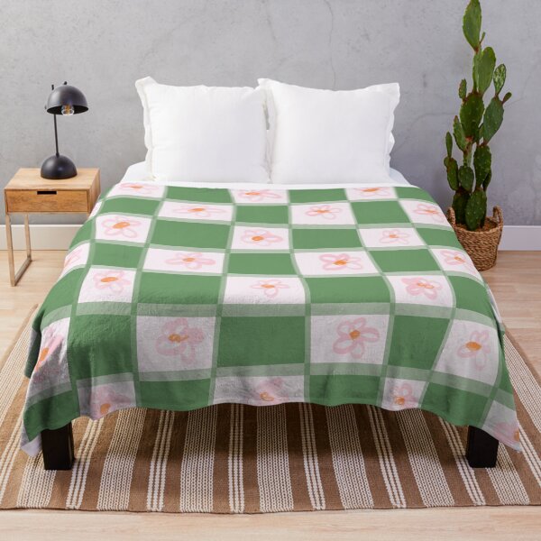 Item preview, Whimsical Retro Gingham Flower Doodle Playtime designed and sold by YourStoryStudio.