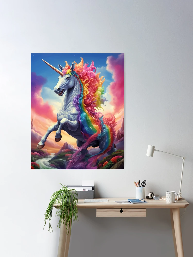 Rainbow Unicorn – remarkable poster wall art – Photowall