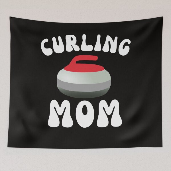 Item preview, Funny Curling Mom Player Groovy Curling Sport Lover Mother Day designed and sold by Sarah38.