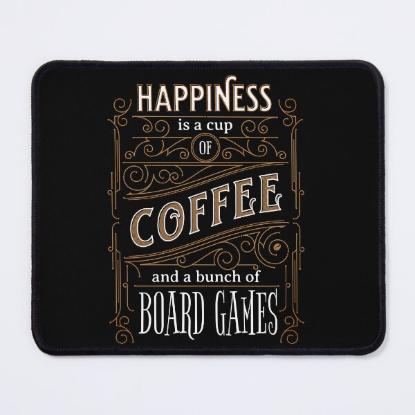 Item preview, Happiness is Coffee and Board Games - Vintage Vibes designed and sold by Zanda-Nerd-Shop.