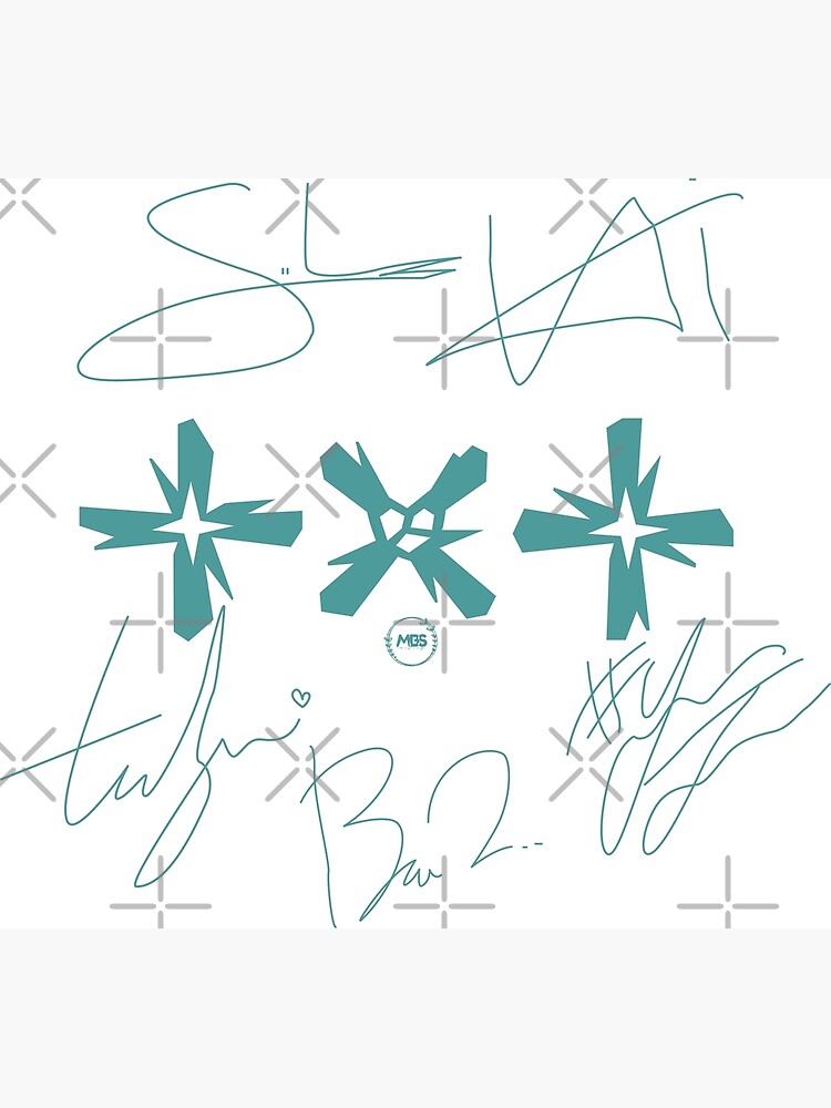 Design with the signatures of the txt group