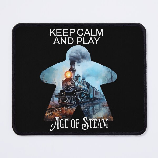 Item preview, Keep Calm and Play Age of Steam Board Game - Board Gamer, Eurogame, Board Gaming designed and sold by Zanda-Nerd-Shop.