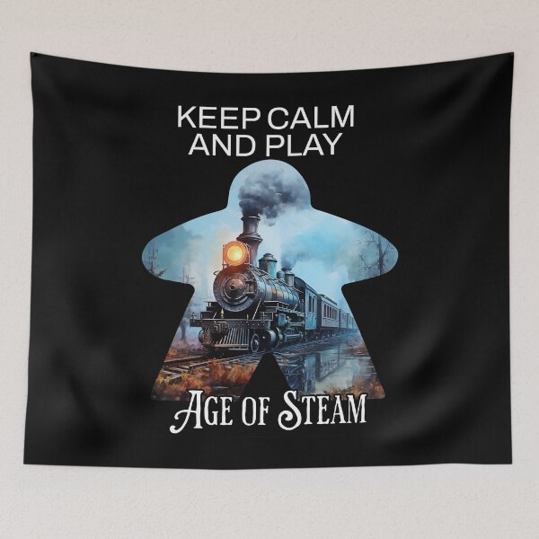 Item preview, Keep Calm and Play Age of Steam Board Game - Board Gamer, Eurogame, Board Gaming designed and sold by Zanda-Nerd-Shop.