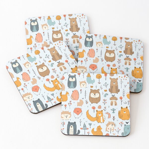 Item preview, cute animal seamless designed and sold by NatthyDesign.