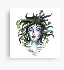 Medusa Greek Mythology Art Design Canvas Print