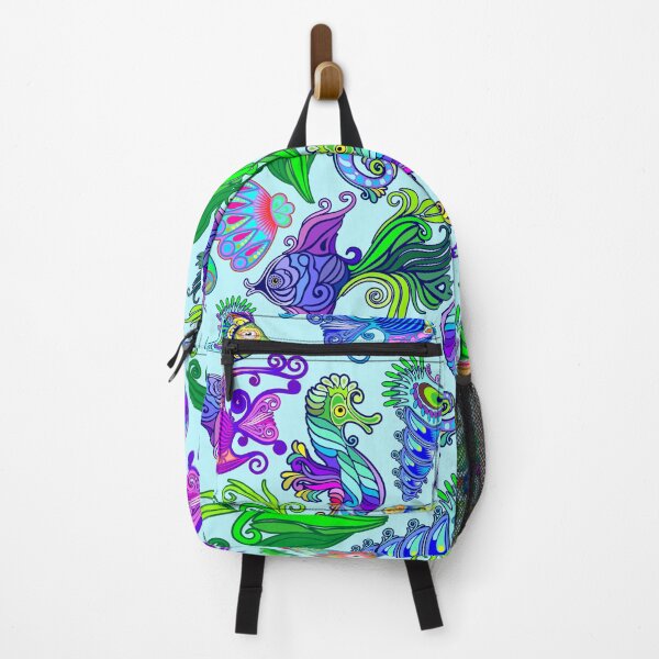 Item preview, Marine Life Exotic Fishes & SeaHorses Ornamental Style designed and sold by BluedarkArt.