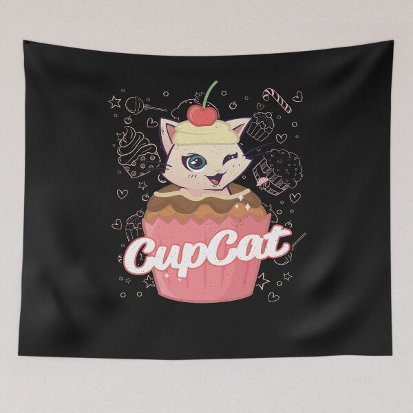 Item preview, CupCat Cute cupcake cat designed and sold by ChrisFeil.