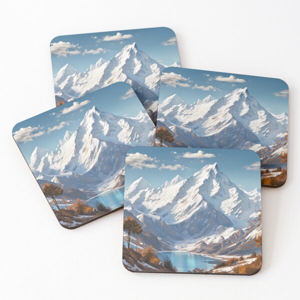 Item preview, Snowy Mountain Landscape designed and sold by Wall-Art-Pro.