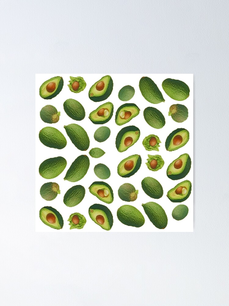 Avocado pattern" Poster for Sale by Dresser-io | Redbubble