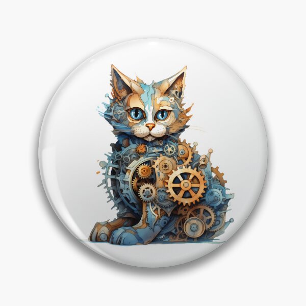 Item preview, Steampunk Cat made of Clockwork Gears designed and sold by SchorlCraft.