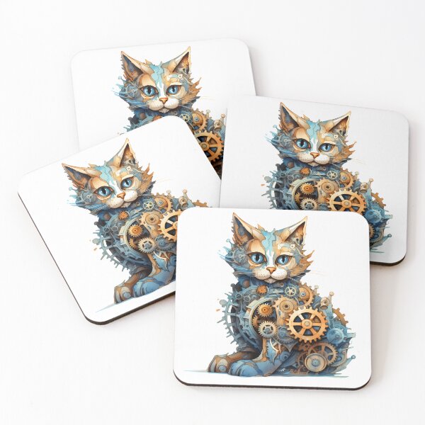 Item preview, Steampunk Cat made of Clockwork Gears designed and sold by SchorlCraft.