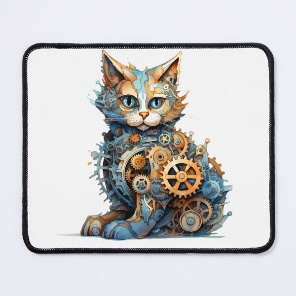Item preview, Steampunk Cat made of Clockwork Gears designed and sold by SchorlCraft.
