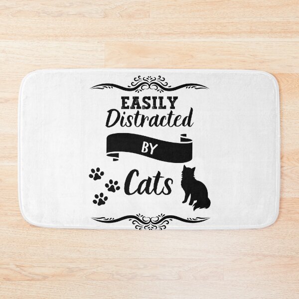 Item preview, Easily Distracted By Cats, Birthday Gift for Cats Lovers designed and sold by AITeeGenius.
