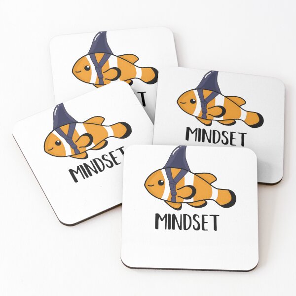 Item preview, Mindset Motivational Quote, Clown fish Shark designed and sold by Logiamerch.