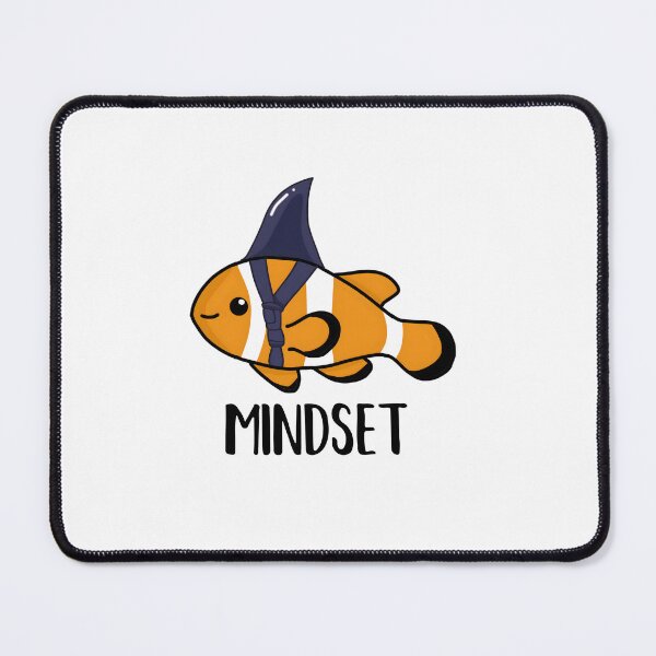 Item preview, Mindset Motivational Quote, Clown fish Shark designed and sold by Logiamerch.