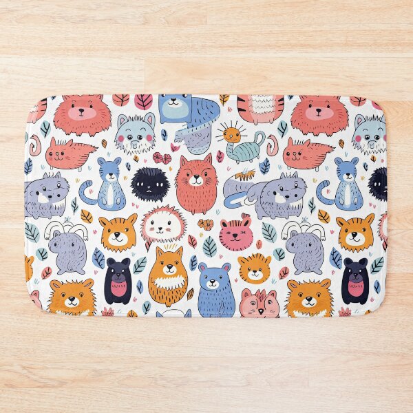 Item preview, cute animal seamless designed and sold by NatthyDesign.