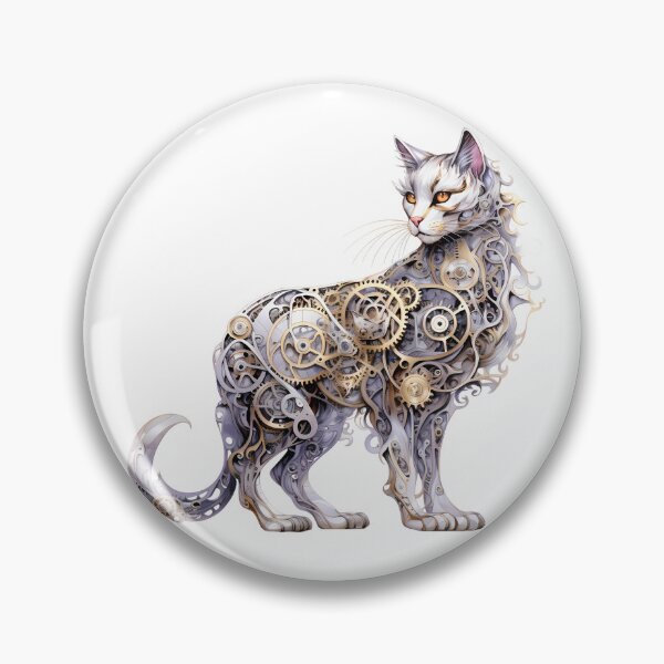 Item preview, Steampunk Cat made of Clockwork Gears designed and sold by SchorlCraft.