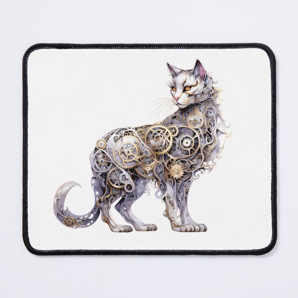 Item preview, Steampunk Cat made of Clockwork Gears designed and sold by SchorlCraft.
