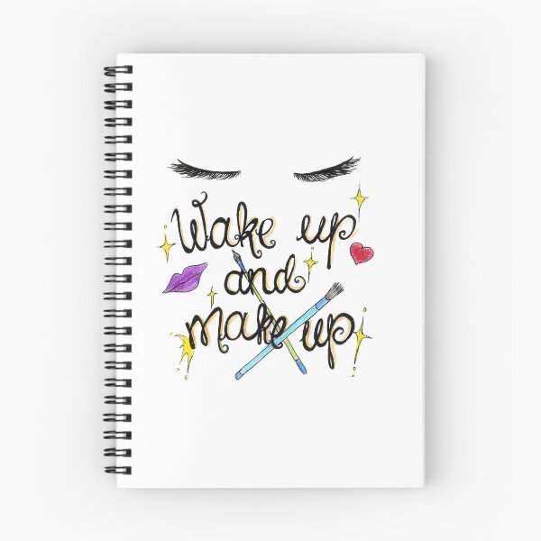 Item preview, Wake Up And Make Up Funny Mascara Eyelashes Art Design designed and sold by HighArtDesigns.