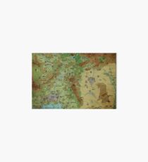 Dragon Pass und Prax Karte von Darya Makarava Galeriedruck