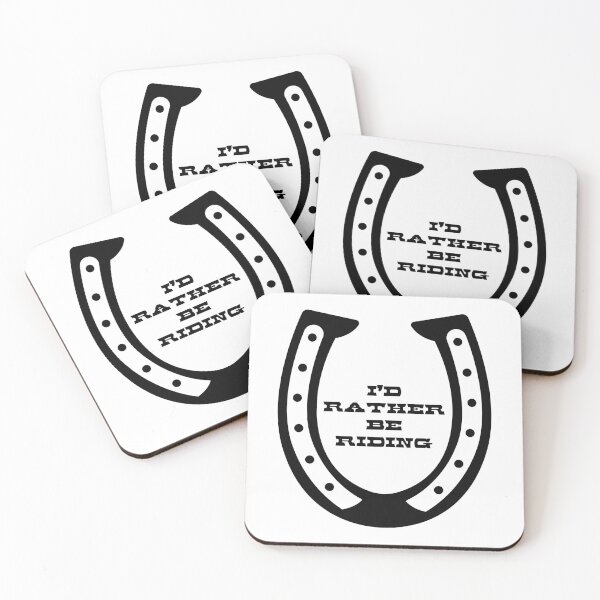 Item preview, I'd Rather Be Riding Horseshoe designed and sold by CarleLS.