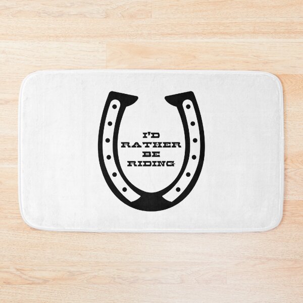 Item preview, I'd Rather Be Riding Horseshoe designed and sold by CarleLS.
