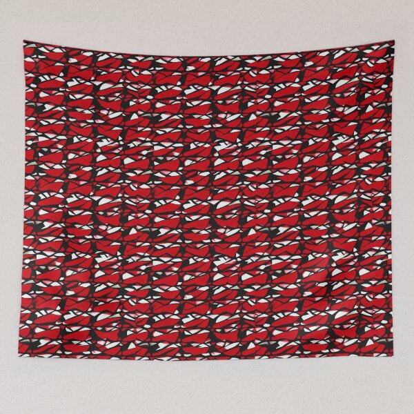 Item preview, Abstract red black white bark designed and sold by melridger.