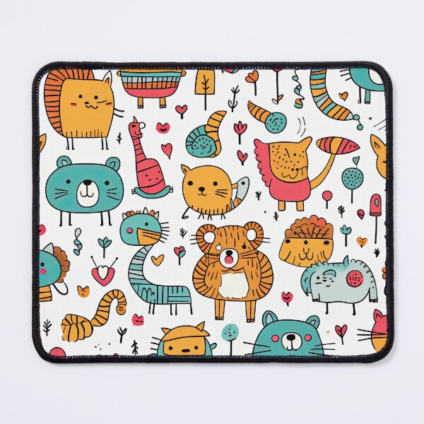 Item preview, cute animal seamless designed and sold by NatthyDesign.