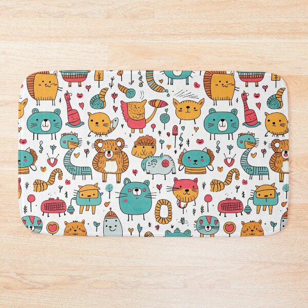 Item preview, cute animal seamless designed and sold by NatthyDesign.