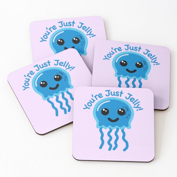 Item preview, You're Just Jelly Cute Blue Jellyfish Joke designed and sold by PMCreative.