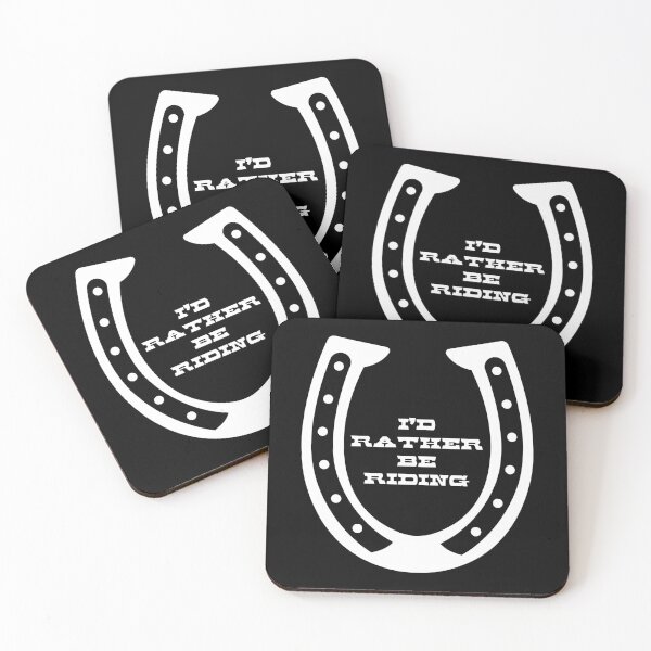 Item preview, I'd Rather Be Riding Horseshoe designed and sold by CarleLS.