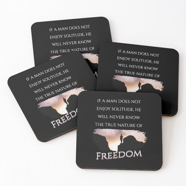 Item preview, If a Man Does Not Enjoy Solitude, He Will Never Know Freedom - Mountain Top designed and sold by 5PointsDigital.