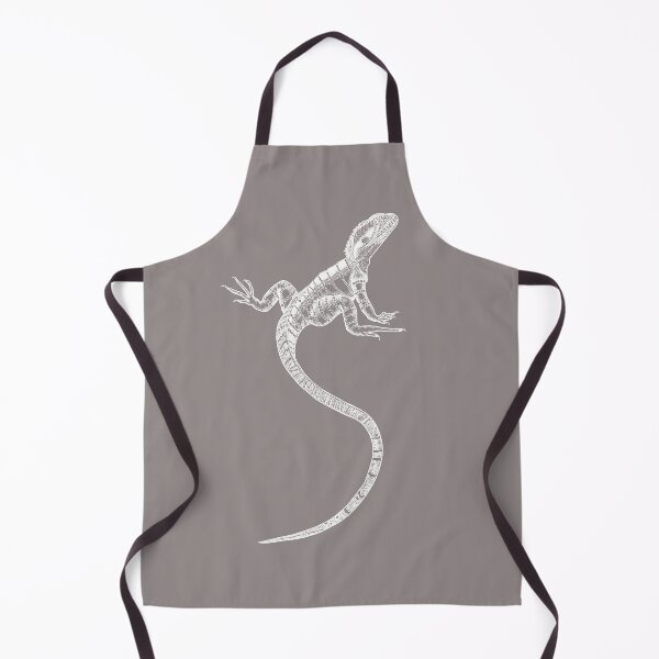 Item preview, White Majestic Australian Water Dragon Line Art designed and sold by SteviInkAtelier.