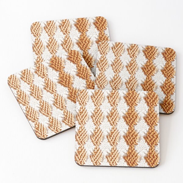 Artikelvorschau, Buntes Fantasiemuster beige weiß Ornamente Stickmuster entworfen und verkauft von G-M-Designs.
