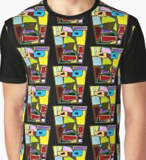 Scattered Mess Repeat (Facemadics abstract face colorful contemporary) Graphic T-Shirt