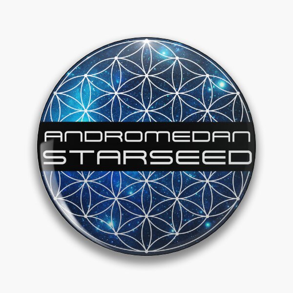 Item preview, Andromedan Starseed Blue Nebula Flower of Life Sacred Geometry designed and sold by PlanetStarseed.
