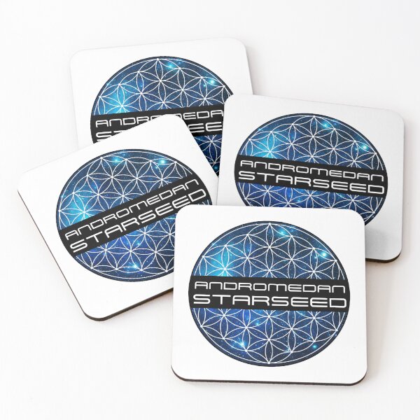 Item preview, Andromedan Starseed Blue Nebula Flower of Life Sacred Geometry designed and sold by PlanetStarseed.