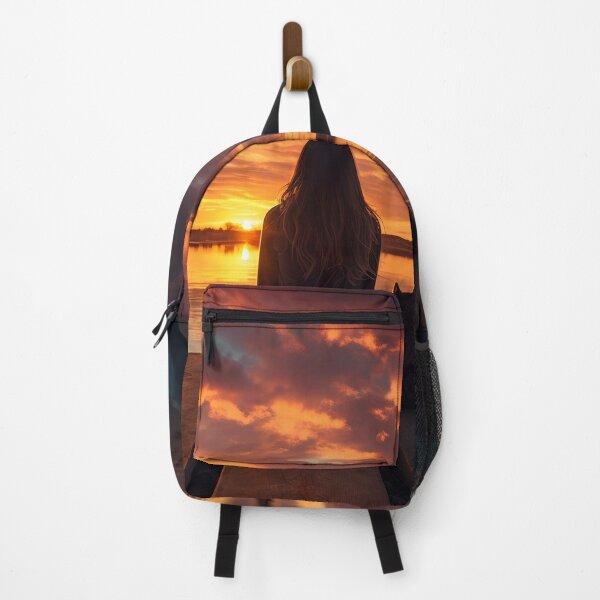 Item preview, Watching sunset with kitty designed and sold by Red Witch Art.
