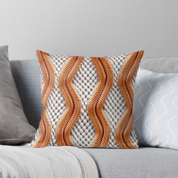 Artikelvorschau, Buntes Fantasiemuster beige weiß Ornamente Strickmuster entworfen und verkauft von G-M-Designs.