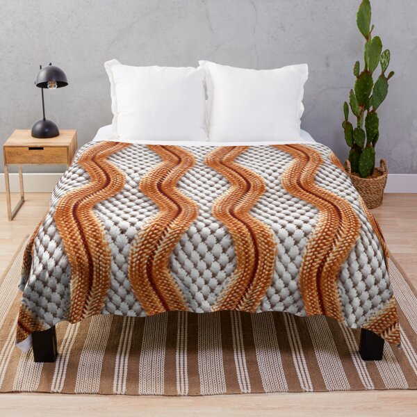 Artikelvorschau, Buntes Fantasiemuster beige weiß Ornamente Strickmuster entworfen und verkauft von G-M-Designs.