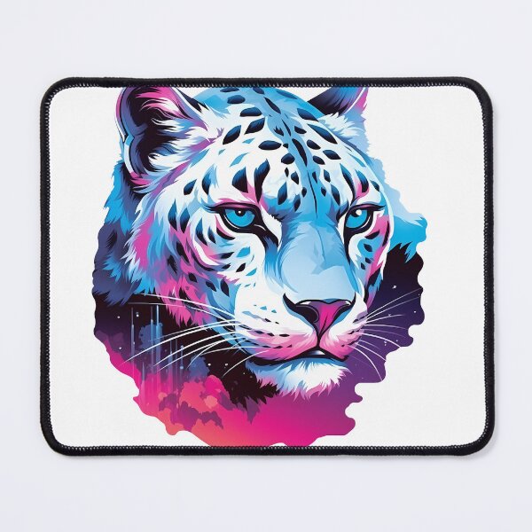 Item preview, Snow Leopard - Retrowave style designed and sold by Vansky-Art.